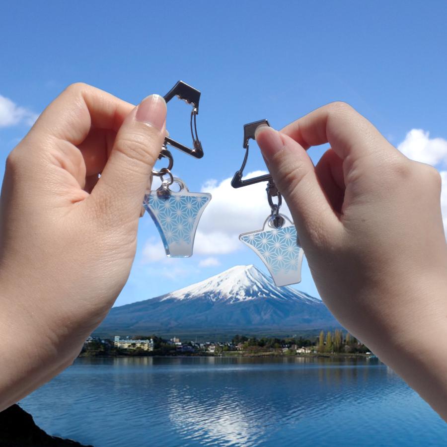 富士山キーホルダー 富士山チャーム 5個入 日本のお土産 カラビナ 