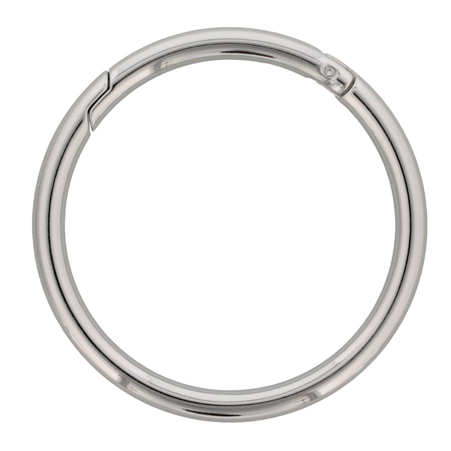 丸型カラビナ ビックサイズ シルバー 内径7CM 100個入 ダイ