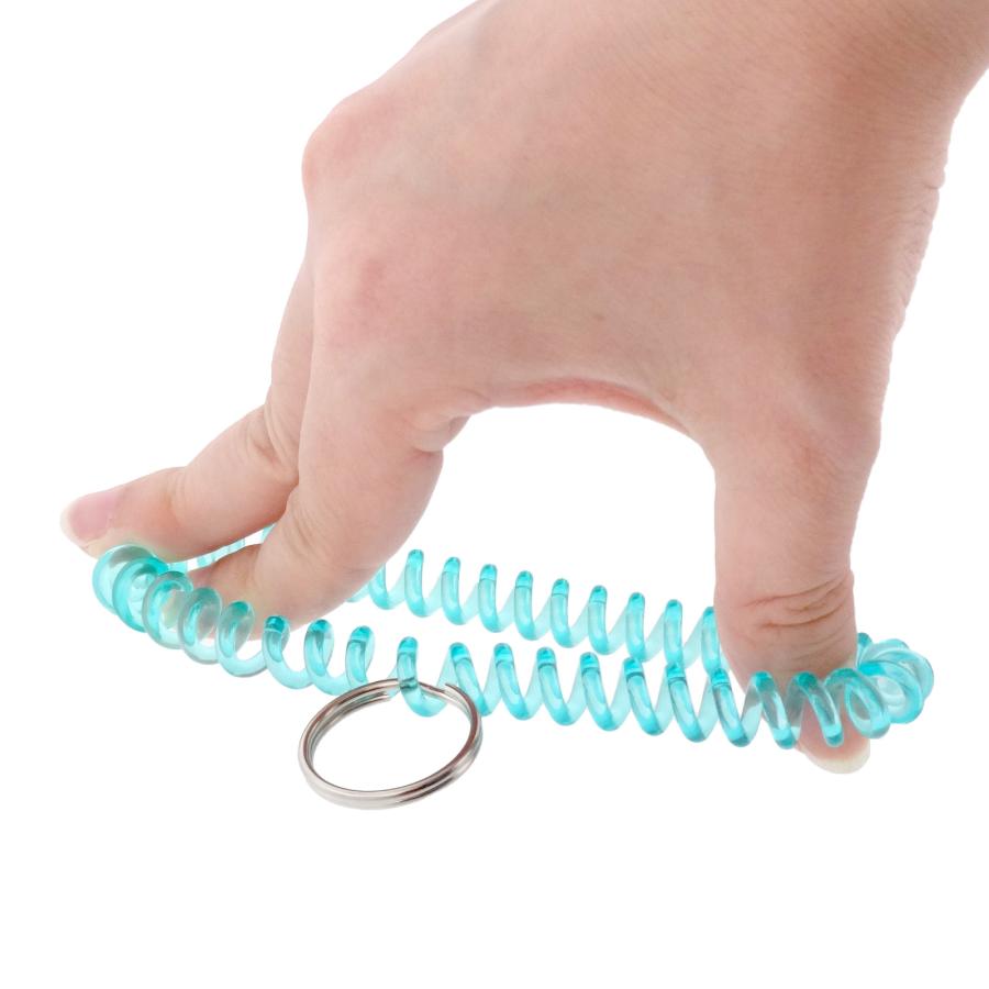 コイルブレスレット 3個入 手首 コイルキーホルダー ジム ヨガ 温泉