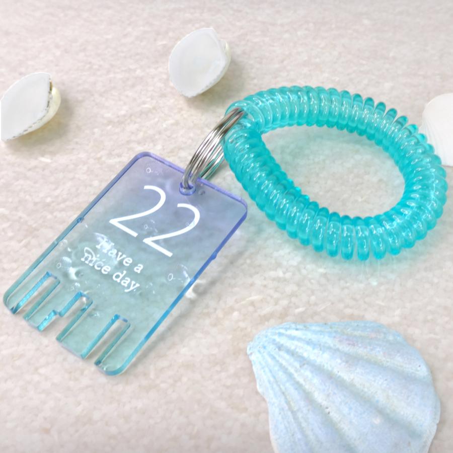 コイルブレスレット 50個入 手首 コイルキーホルダー 伸縮性