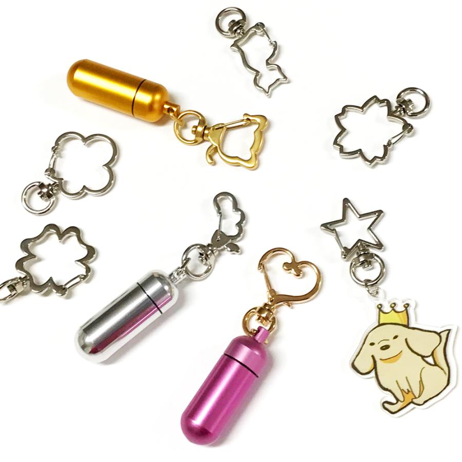 マスコットカラビナ 回転カン付き 50個入 キーホルダー チャームフック