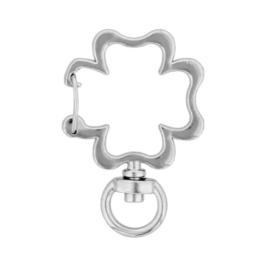 チャームフック 10個入 ナスカンパーツ アクセサリー用 チャーム 花型