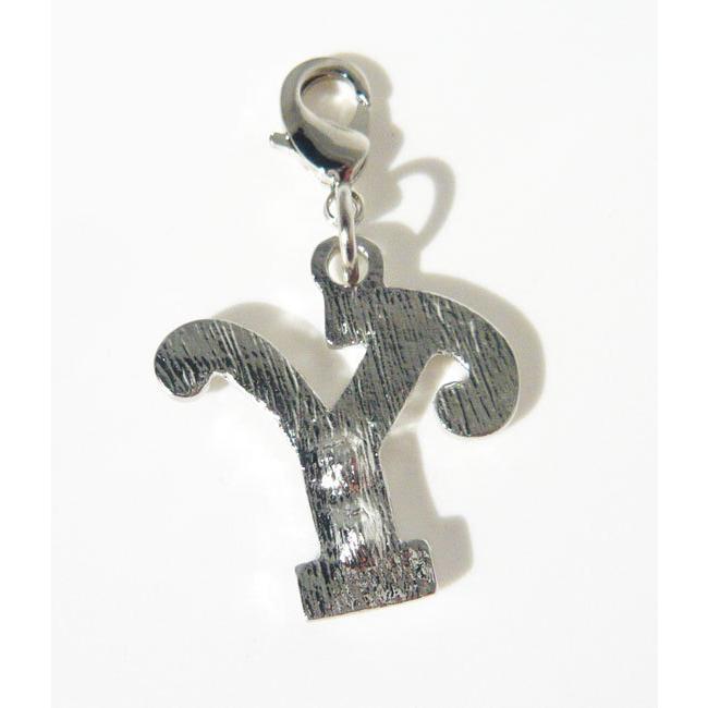 イニシャルチャーム フック付き ラインストーンチャーム シルバー ハンドメイド パーツ Y21S 1個入り カニカンC27付き 大王製作所 | ブランド登録なし | 28