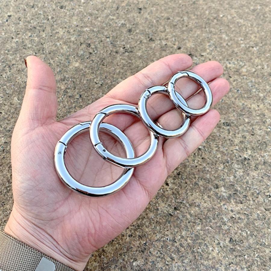 丸いカラビナ ダイキャスト 丸型 キーリング キーホルダー