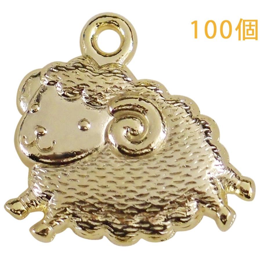 干支 未 ひつじ お守り 縁起物 チャーム ゴールド 手作り ハンドメイド