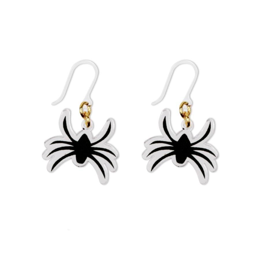 ハロウィン 樹脂ピアス フックタイプ 蜘蛛 クモ 1ペア 2個組 大王 