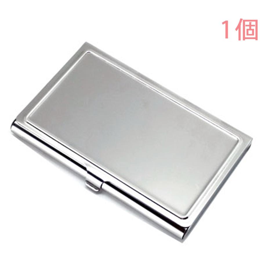 カードケース SUS ステンレス製 シルバー 2層タイプ ツヤ磨き仕上げ 1