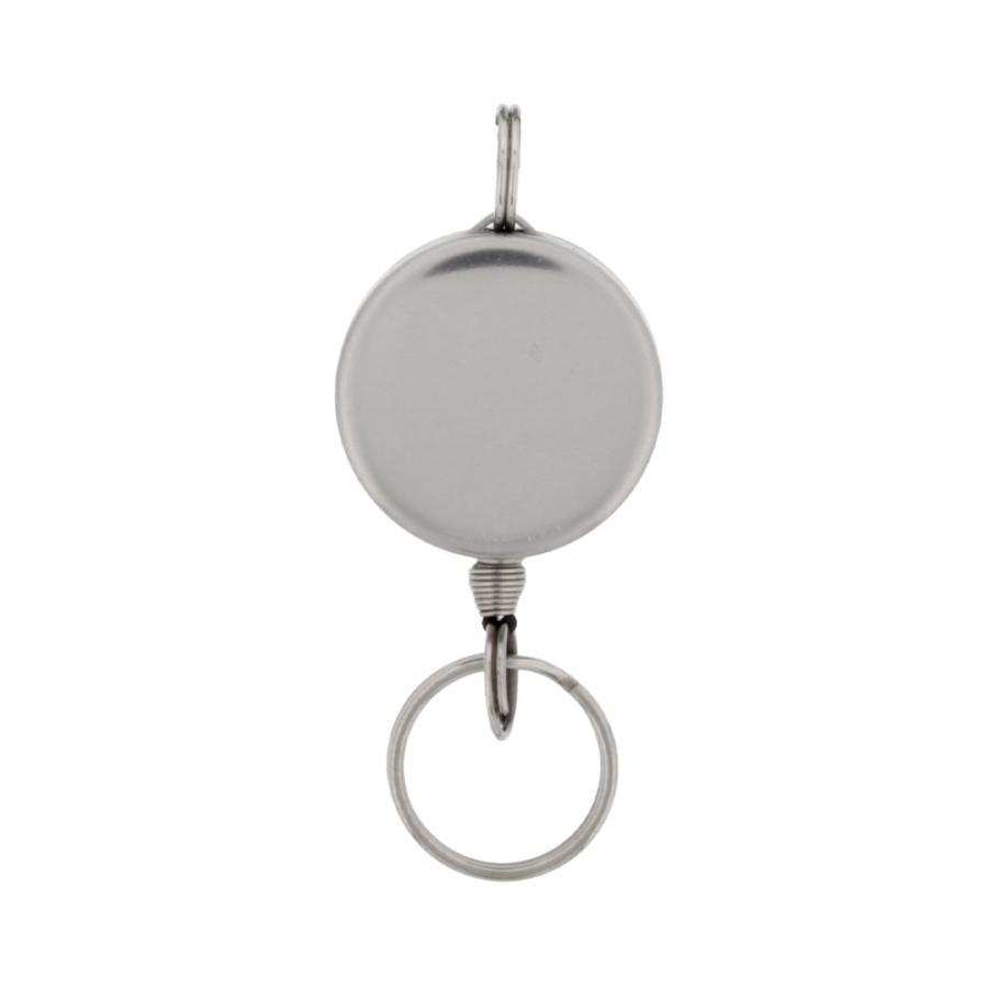 リールキーホルダー 53mm 10個入 デコベースあり 二重リング付き