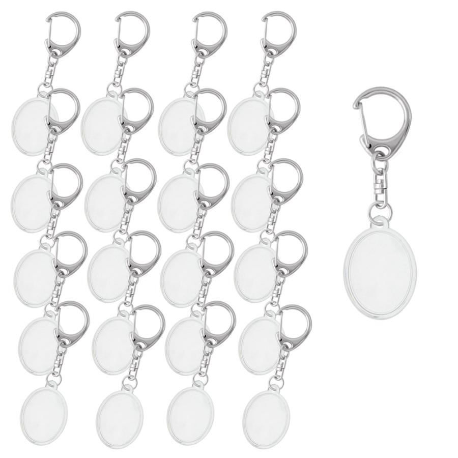 ハメパチ キーホルダー 楕円型ミニ KD28 100個入り 手作り オリジナル