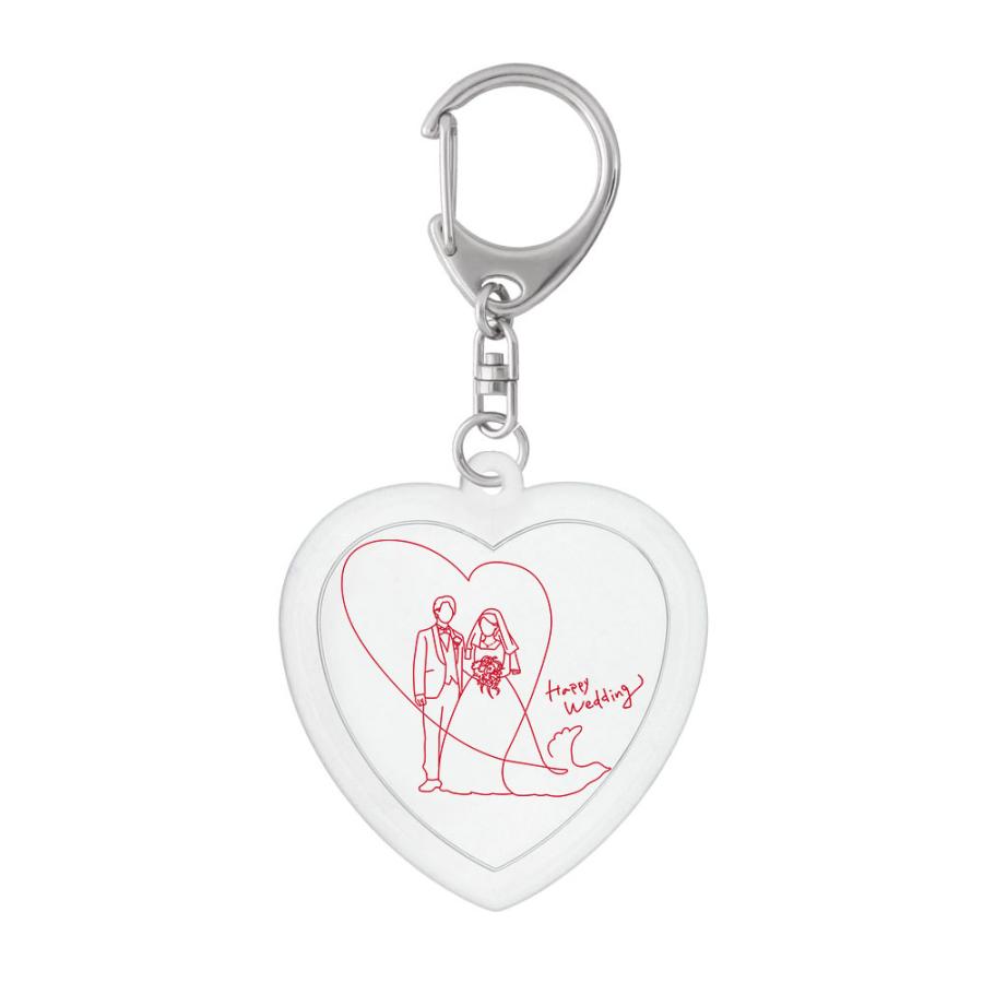 ハメパチ フォトキーホルダー キーホルダ ー ハート型 50mm 粗品 記念