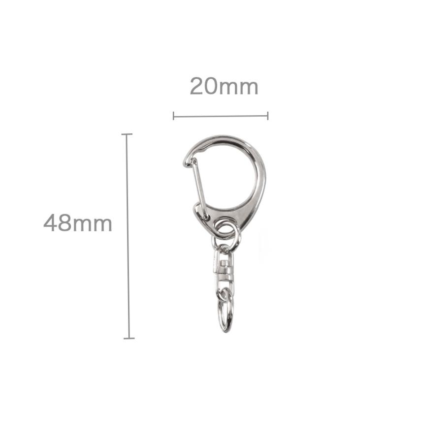 キーホルダーパーツ 10個入 シルバー ハンドメイド アクセサリー 接続