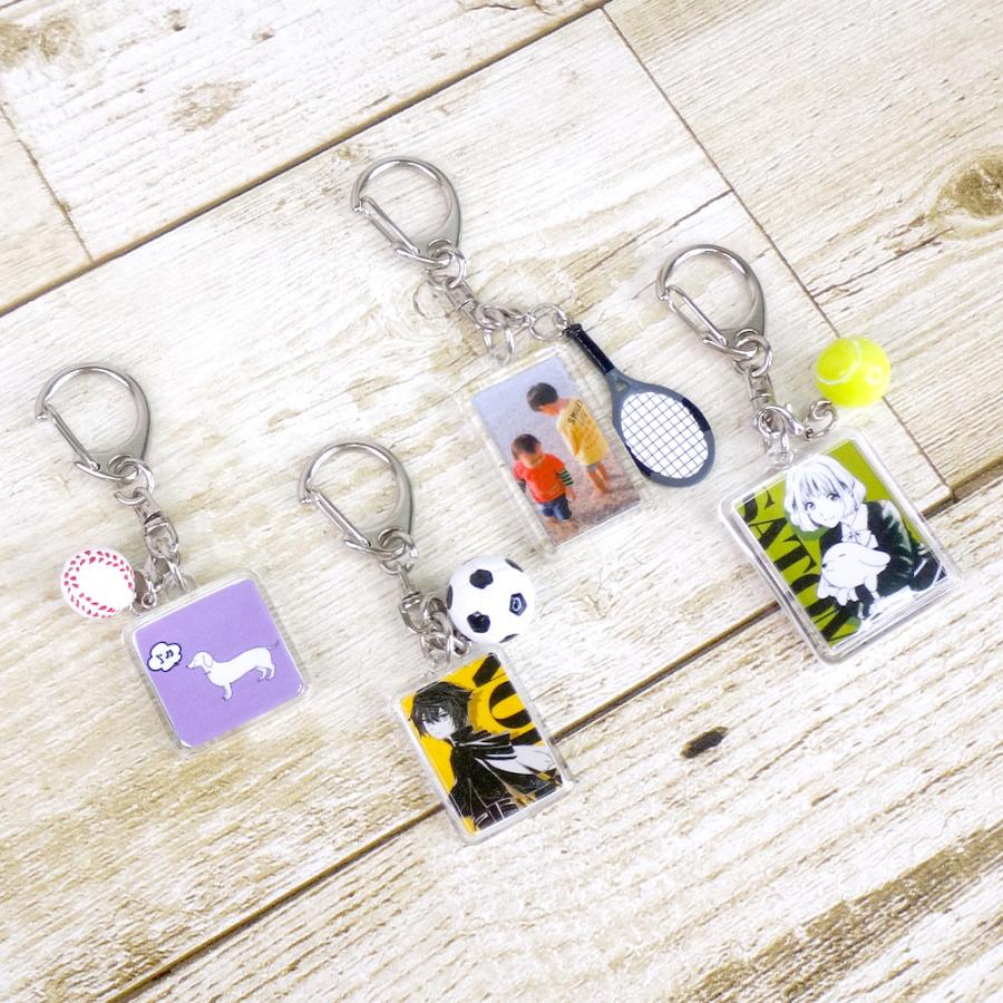 ハメパチ フォト キーホルダー 正方形 KK22 10個入 記念品 祭り 体育祭