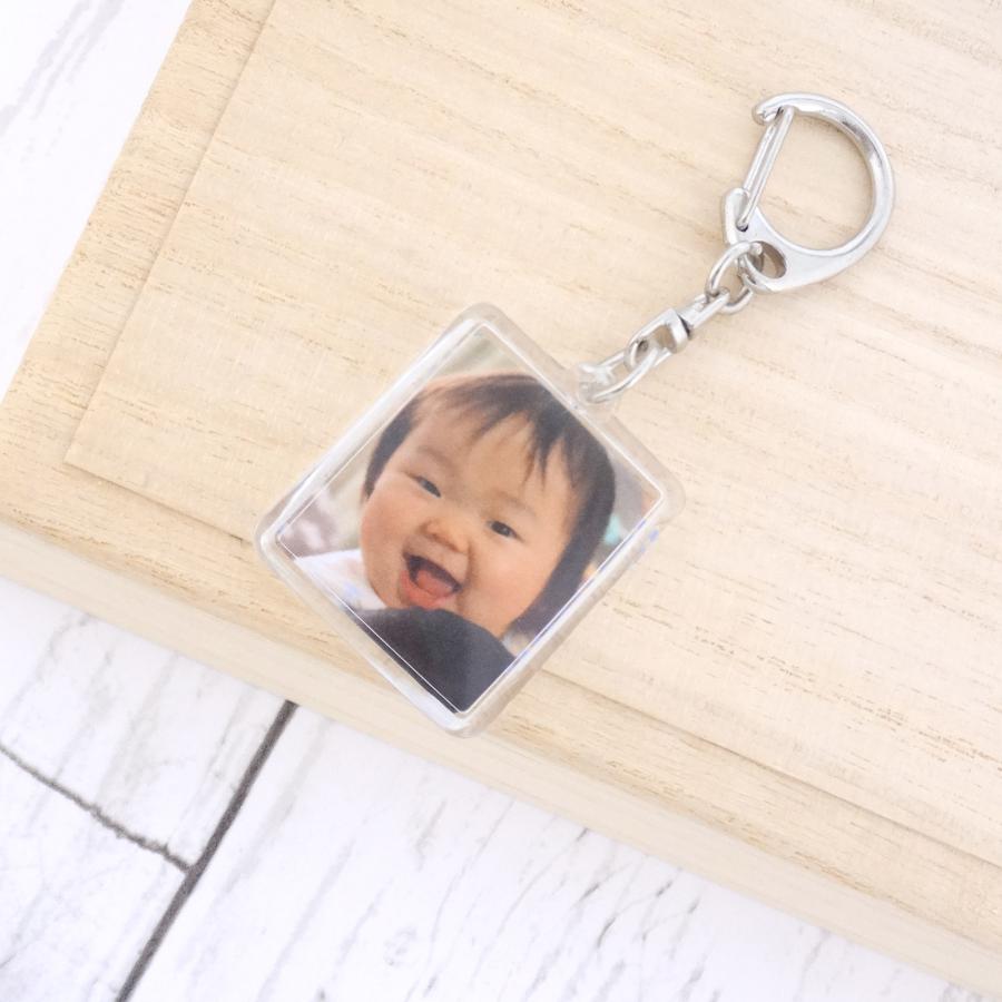 ハメパチ フォト キーホルダー 長方形ミニ KK30 10個入 写真