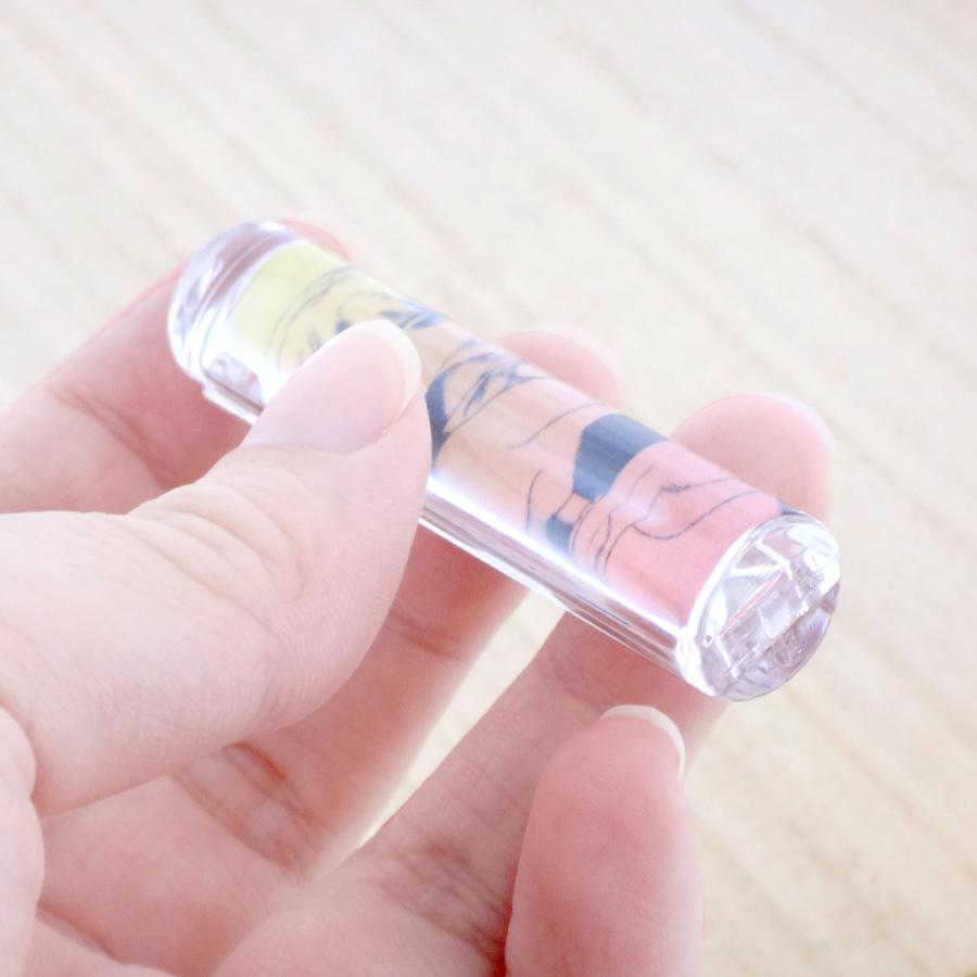 ハメパチ フォト キーホルダー スティック 円柱タイプ KSE52 1個