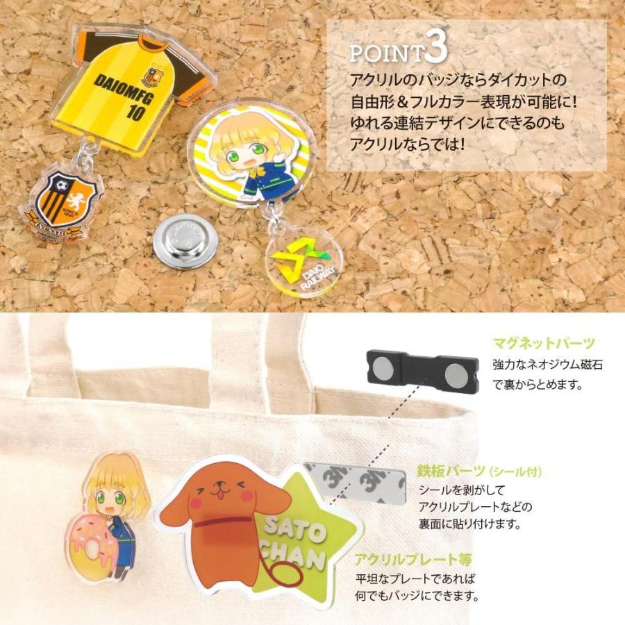 マグネットバッジ 強力磁石 両面テープ付き 超強力ネオジム磁石