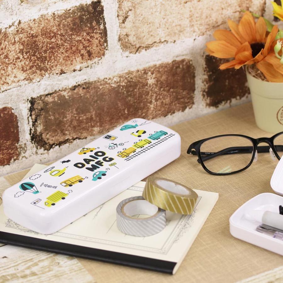 ペンケース 無地 プラスチック ABS製 マルチケース 印刷商材 ホワイト