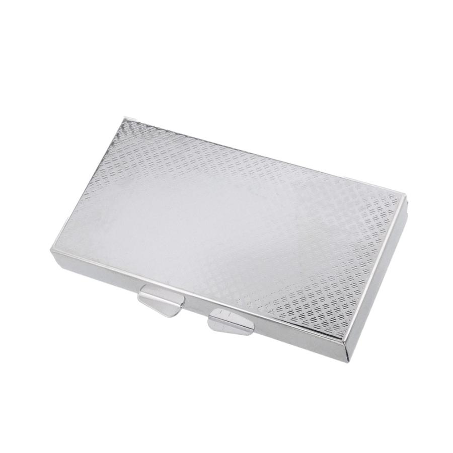 ピルケース シルバー 10個入 持ち運び 携帯用 コンパクト 角型 四角