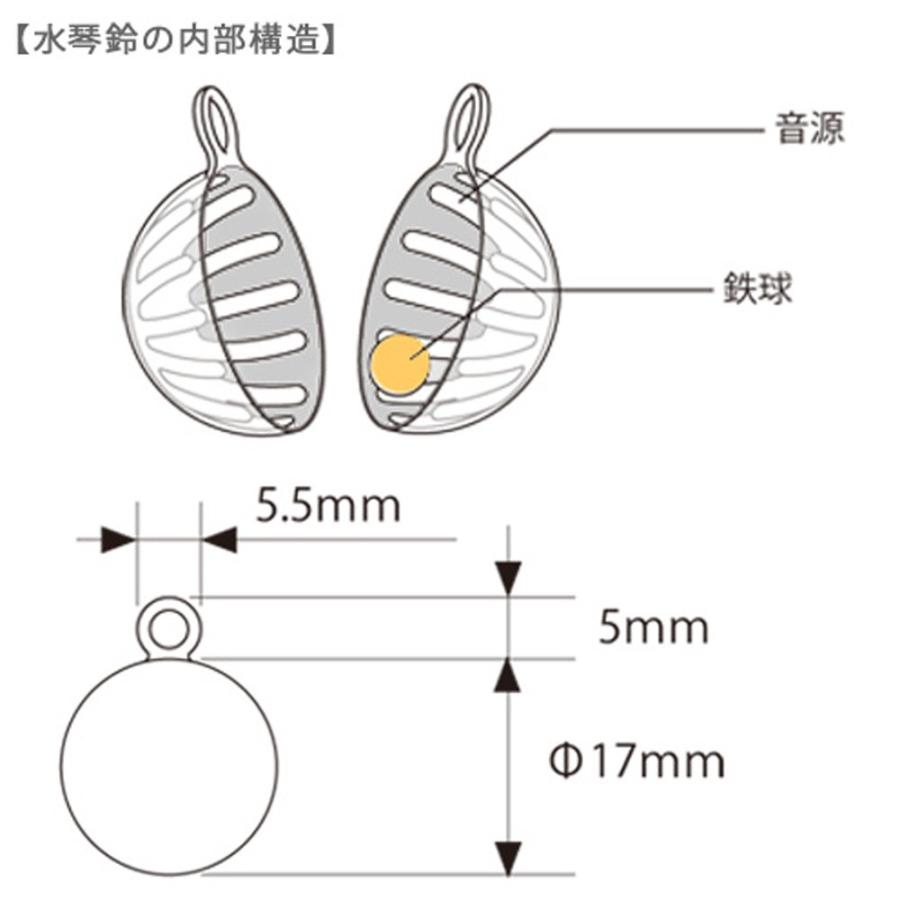 沈香ストラップ　鈴付き　③ 水琴鈴 ビーズストラップ付き グラスビーズ カラーボール 1個入