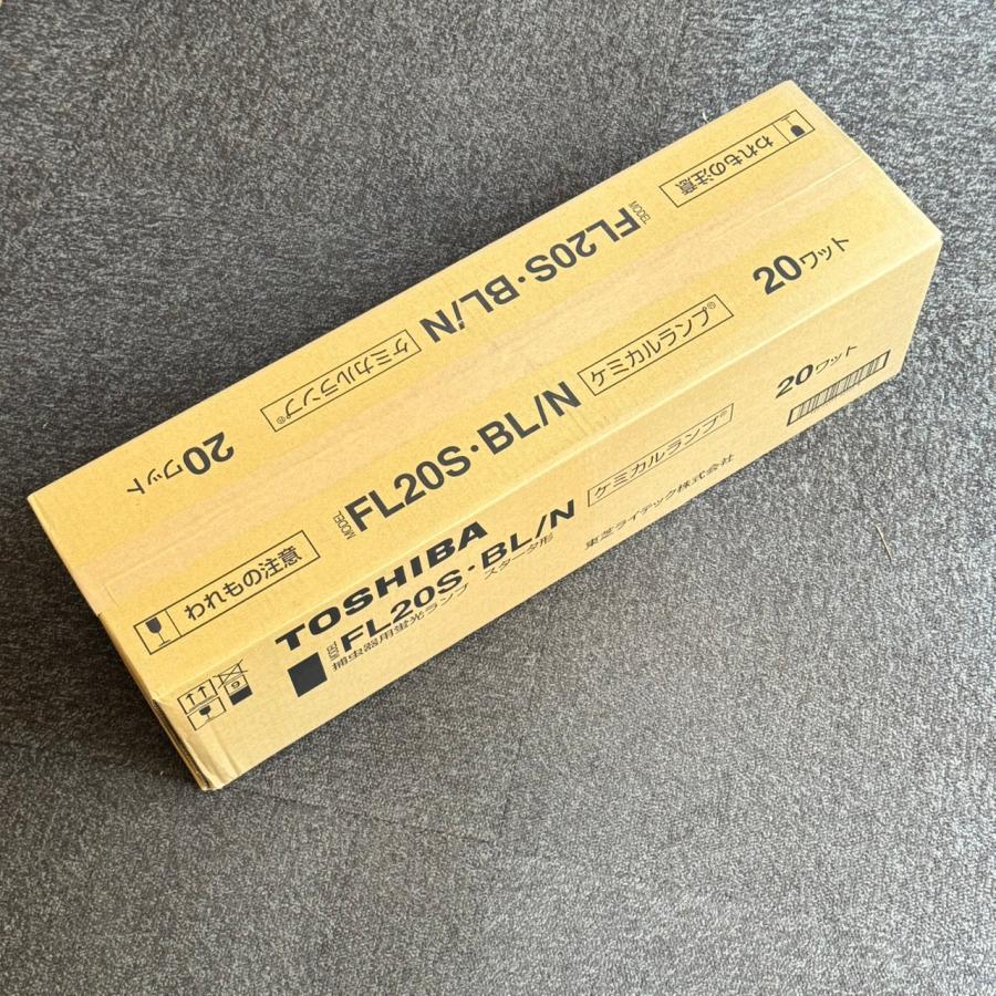 TOSHIBA 捕虫器用蛍光ランプ　ケミカルランプFL20S-BL/N 25本 Panasonic（パナソニック） FL20S・BL/N 25本入1箱 在庫限り 東芝