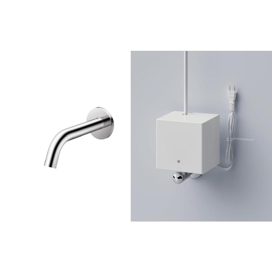 TLE26SP1A 在庫限り TOTO (TLE01505J+TLE26009J) 壁付自動水栓 アクア
