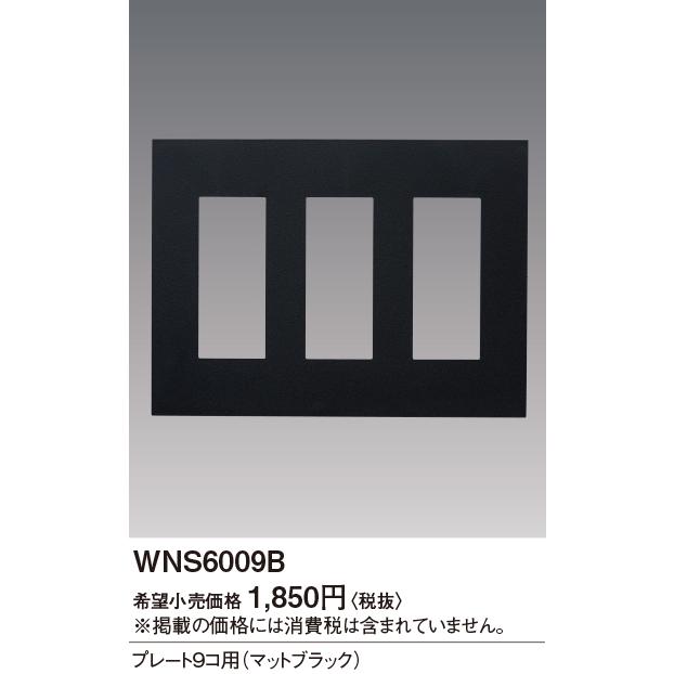 WNS6009B バラ 在庫6点限り パナソニック Panasonic SO-STYLE プレート 