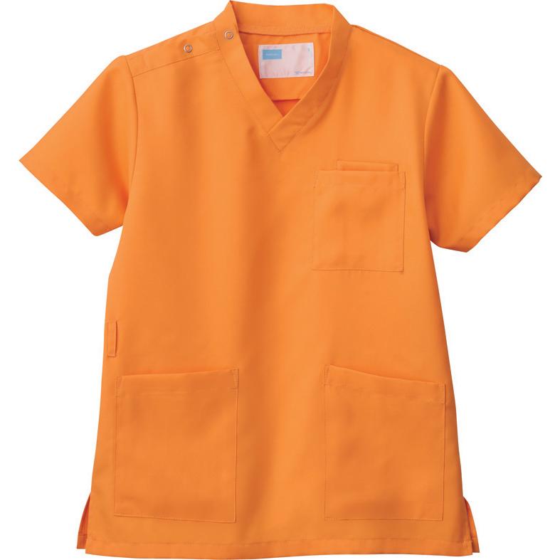期間限定送料無料 白衣 スクラブ オレンジ 医療用白衣 男性 女性 兼用 自重堂 メディカルウエア Whb 手術衣 カラースクラブ Discoversvg Com