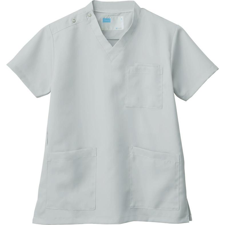 憧れ 白衣 スクラブ シルバーグレー 医療用白衣 男性 女性 兼用 自重堂 メディカルウエア Whb 手術衣 カラースクラブ Discoversvg Com