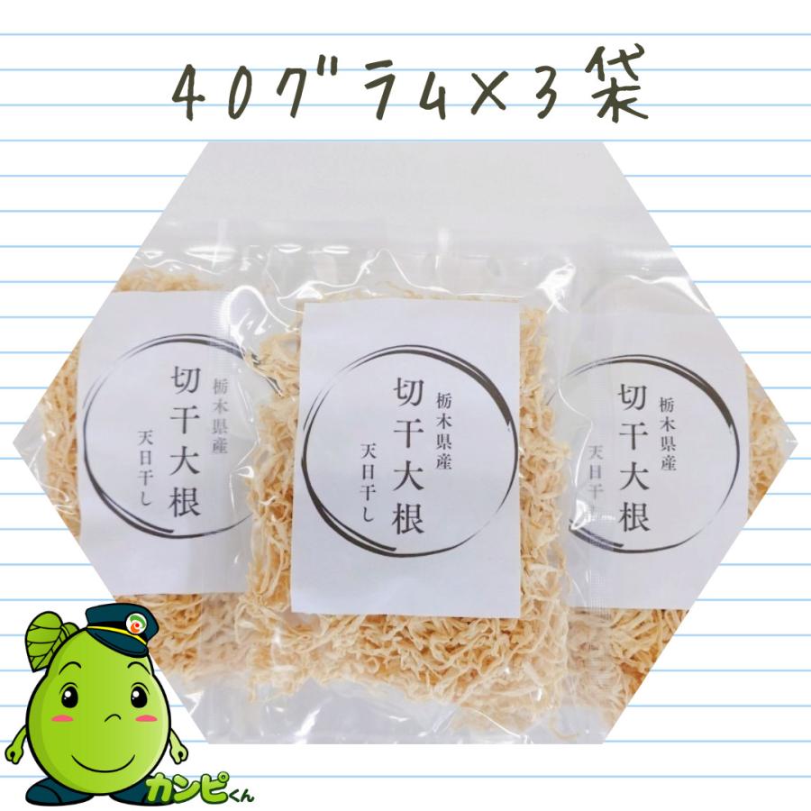 新物【国産・無添加】天日干し 切干大根 40g×3袋｜栃木県産 干し大根