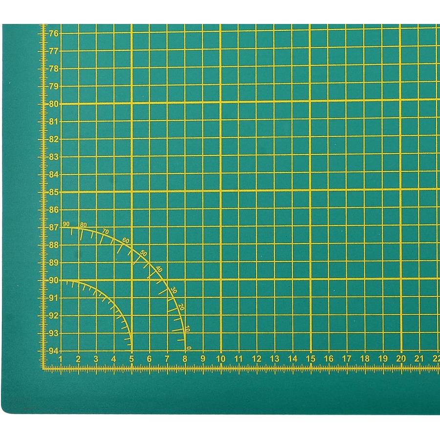 厚手カッティングマット 2000×1000×4.5mm 緑/黒 業務用 特大 大判 両面