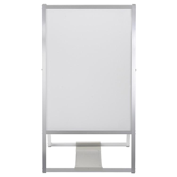 看板 転倒防止板付 A型看板 両面ホワイトボード 630×1200×45mm 【訳