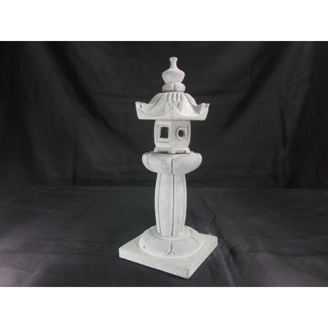 レビューを書いて送料無料】 御影石ミニ庭灯篭江戸型灯ろう高さ19cm
