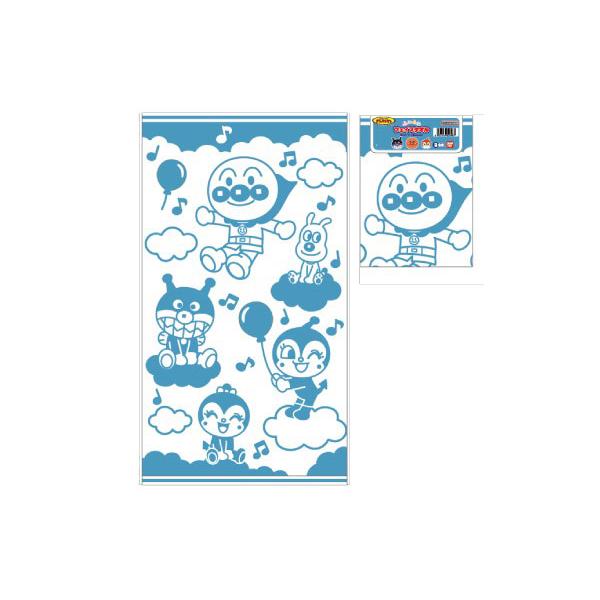 アンパンマン フェイスタオル 【2枚組】 ピンク ブルー 無撚糸 タオル