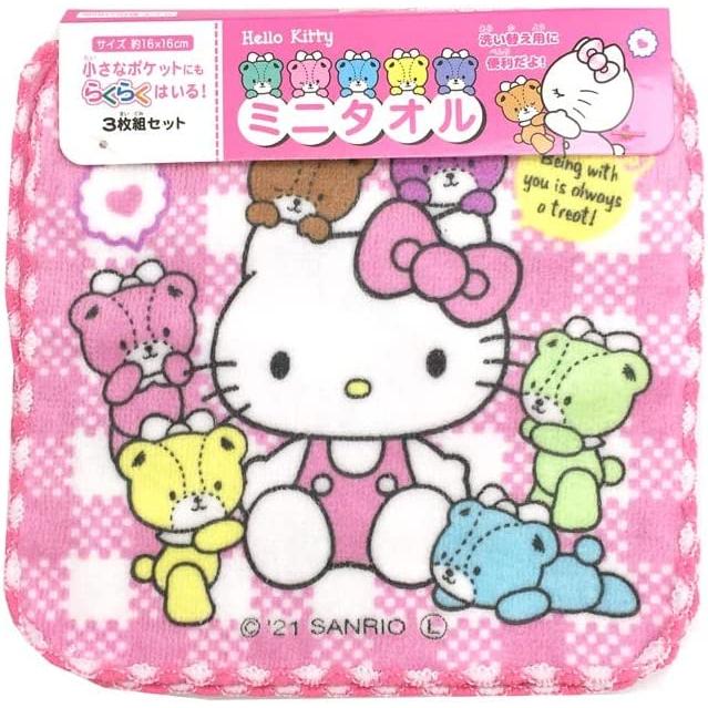 サロンジェ ハローキティ 30504 ミニタオル3枚セット 864664