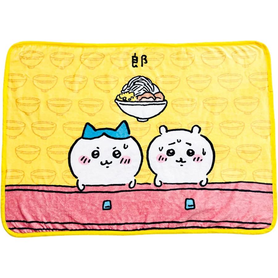 ちいかわ　ひざかけブランケット　郎　ラーメン　2点　#引越処分 ちいかわ ラーメン 郎 おうえん ひざ掛け ブランケット - メルカリ