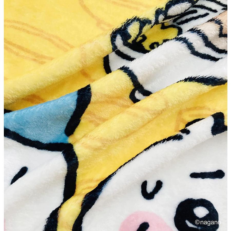 ちいかわ ハチワレ 郎 ひざかけ ブランケット 約100cm ふわふわ