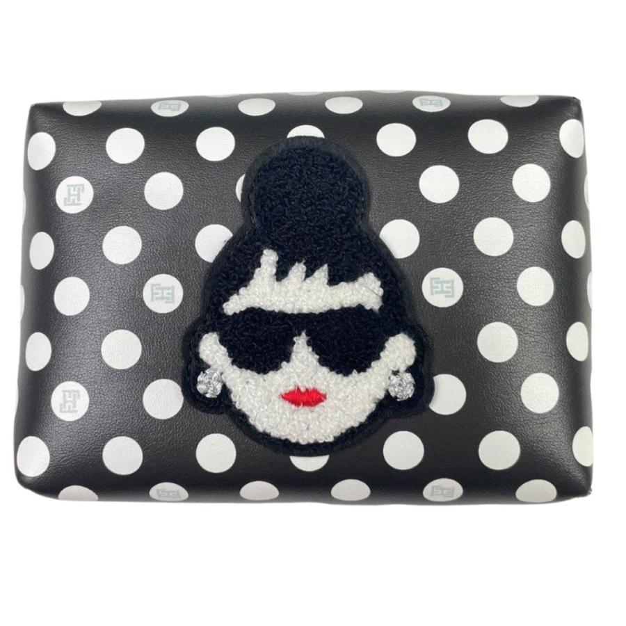 HAPPY FACE EMMAちゃんポーチ ハッピーフェイス レディエマ刺繍