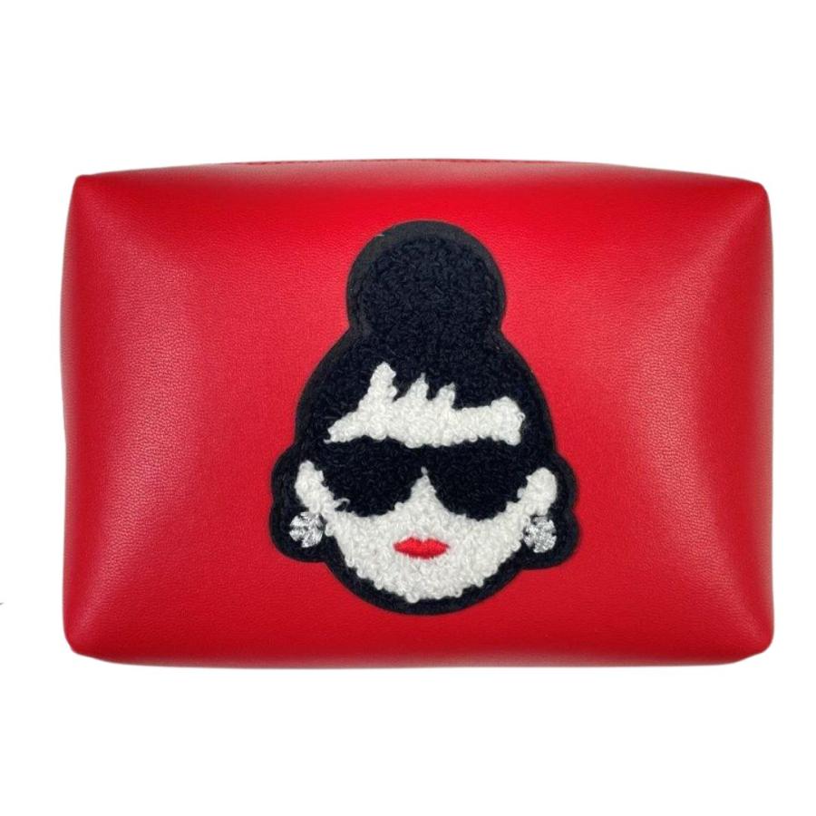 HAPPY FACE EMMAちゃんポーチ ハッピーフェイス レディエマ刺繍