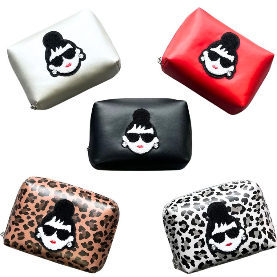 HAPPY FACE EMMAちゃんポーチ ハッピーフェイス レディエマ刺繍