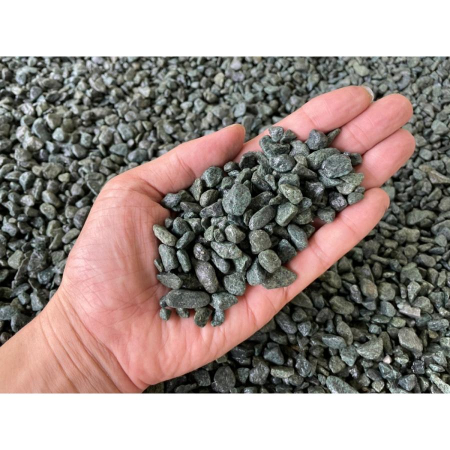 青玉2分 6-8mm 20kg -青玉砂利 庭 おしゃれ 防草 防犯 防犯砂利