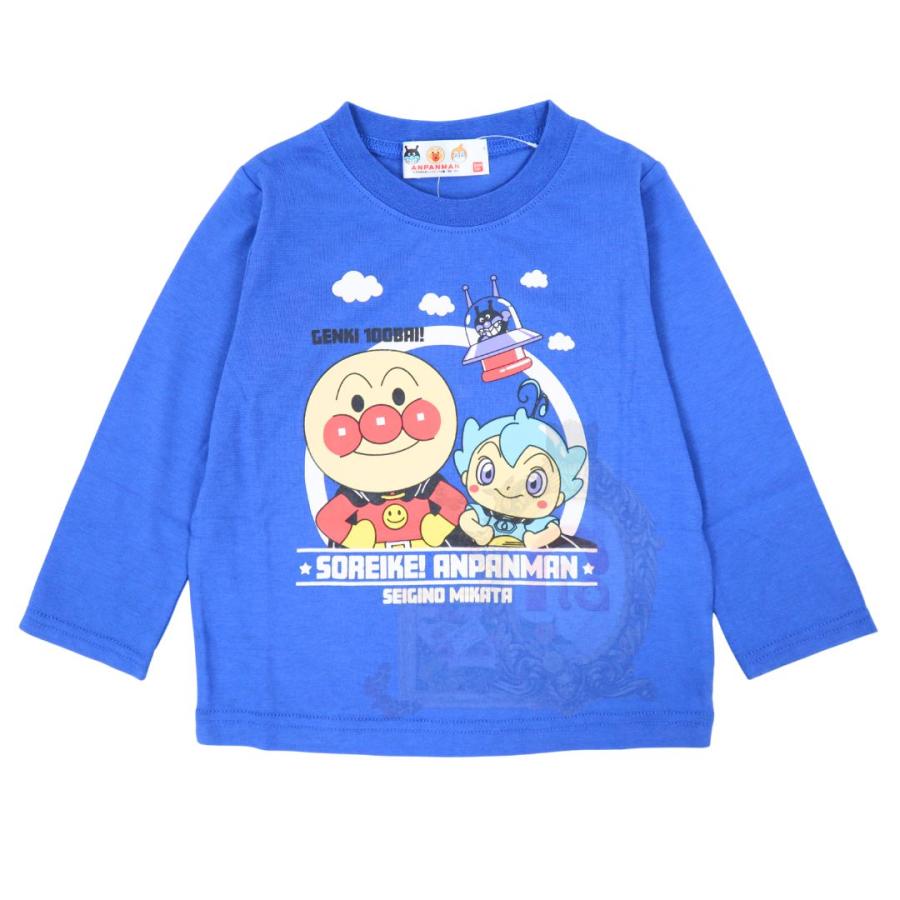 それいけ！アンパンマン チャポンのヒーロー！ 映画柄 長袖Tシャツ（90