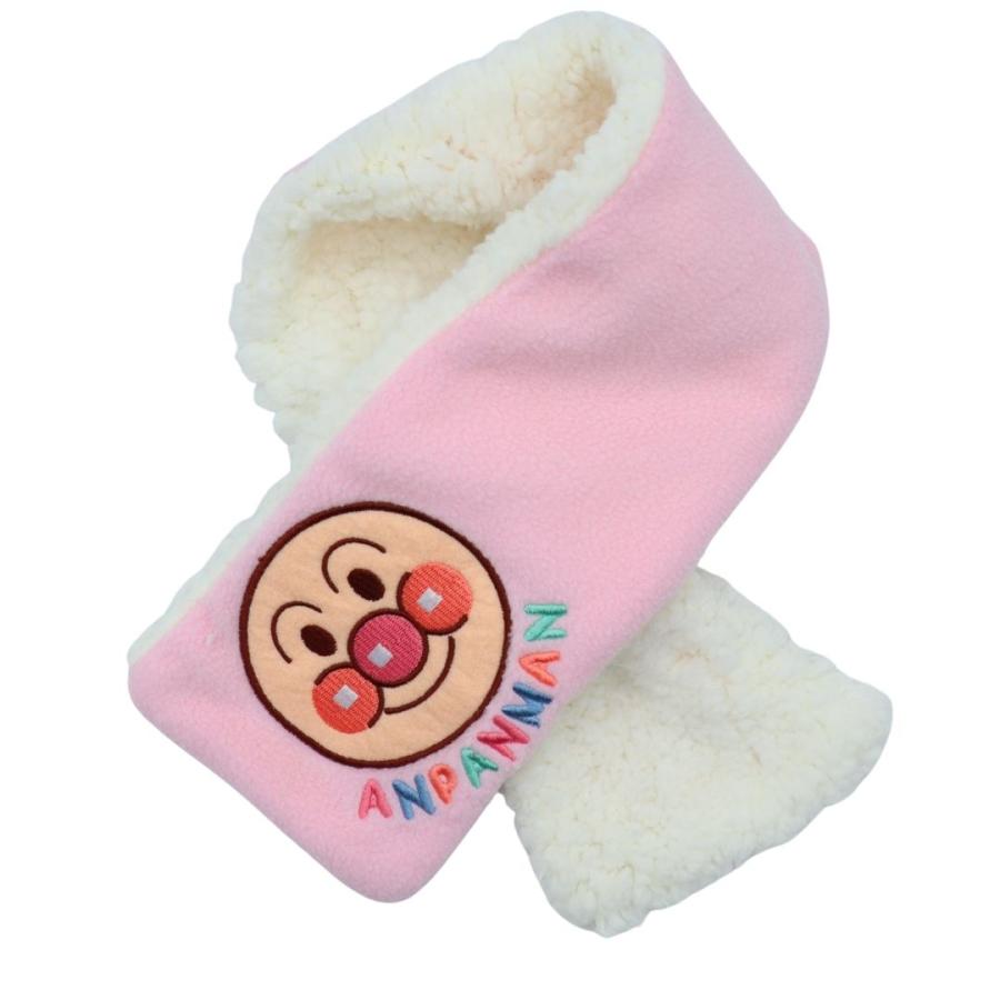 アンパンマン ベビー フリースマフラー／あったか もこもこ／通し穴