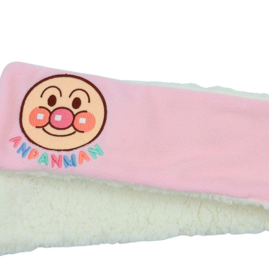 アンパンマン ベビー フリースマフラー／あったか もこもこ／通し穴