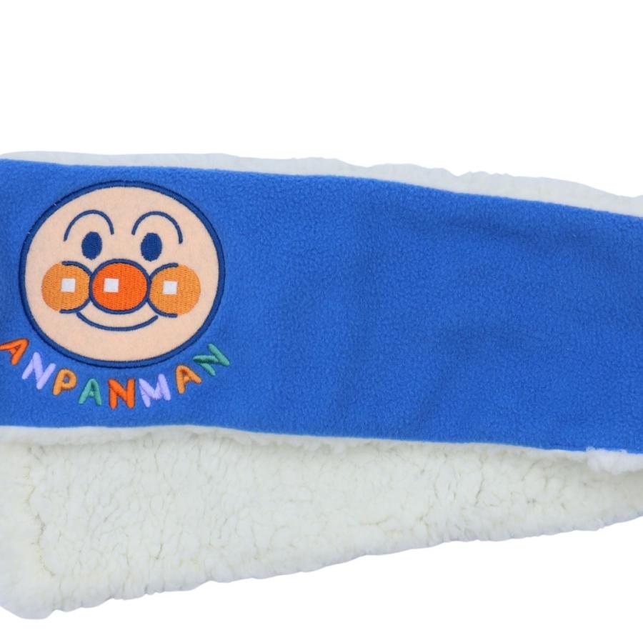 アンパンマン ベビー フリースマフラー／あったか もこもこ／通し穴