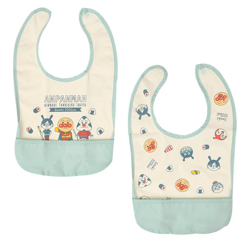 アンパンマン エプロン 2枚セット アンパンマンエプロン2枚セット 防水 袖なしエプロン 2枚組 お食事