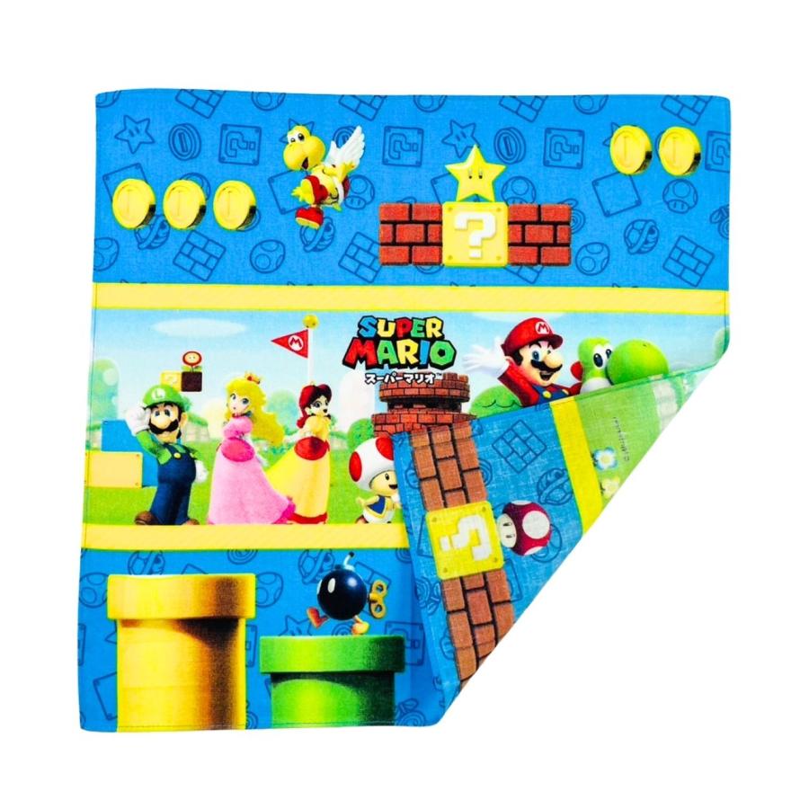 スーパーマリオ ハンカチ 30×30cm 新入園入学準備用品 : RIO SHOP 莉緒