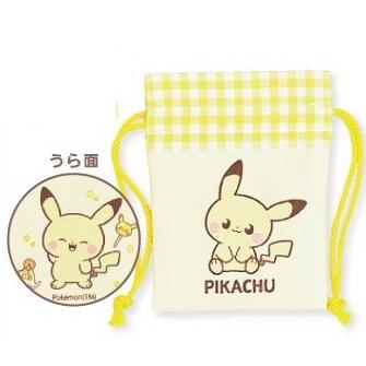 ポケーピース ポケットモンスター 豆巾着 ピカチュウ W9×H12cm PKP-052