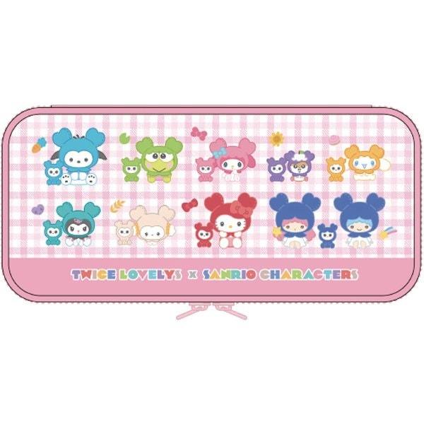 TWICE LOVELYS×サンリオキャラクターズ 4面収納ペンケース 大容量 推し