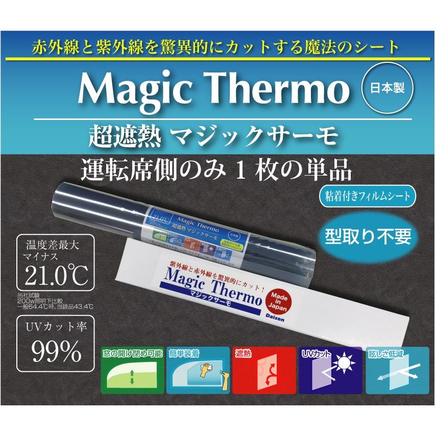 マジックサーモ 車用 日よけ フィルム 運転席 1枚 単品 型取り不要