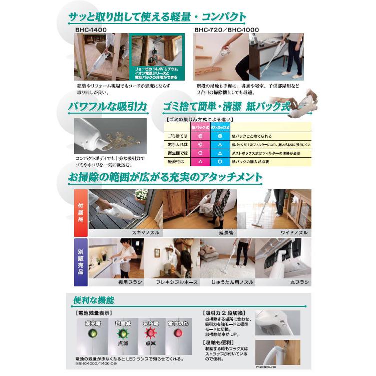 リョービ RYOBI 充電式クリーナー BHC-1400 0112c4b5-f9bf-4bb4-9d68-