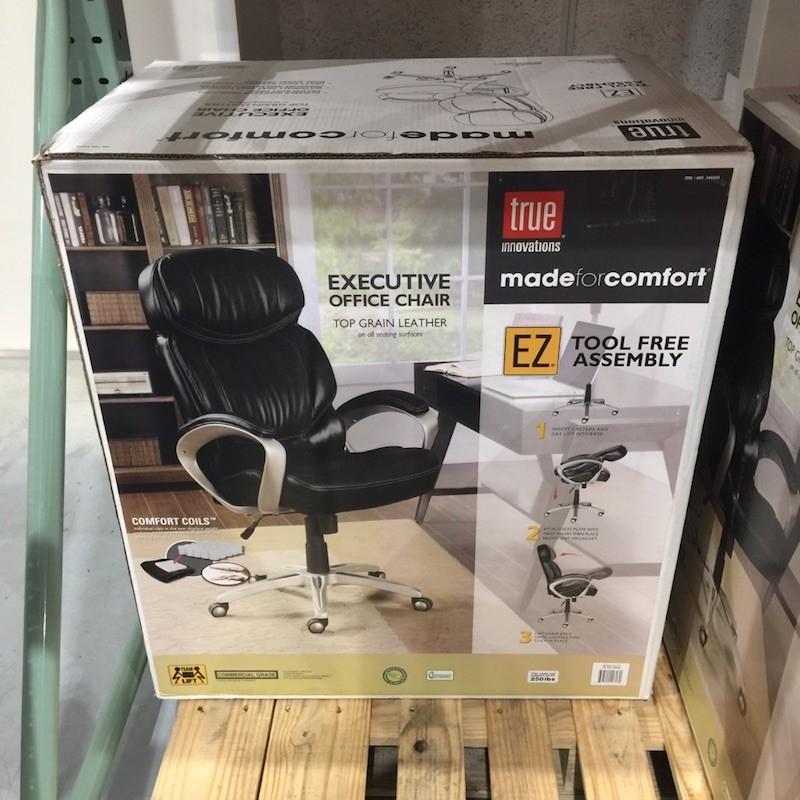 送料無料 家具 オフィス コストコ True Innovations エグゼクティブ オフィス チェア レザー 革 ブラック Made For Comfort Z Db エスポワールyahoo 店 通販 Yahoo ショッピング